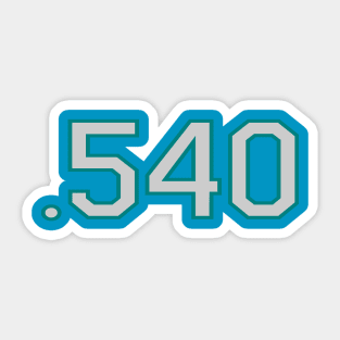 Mariners 540 Winning Percentage Sticker